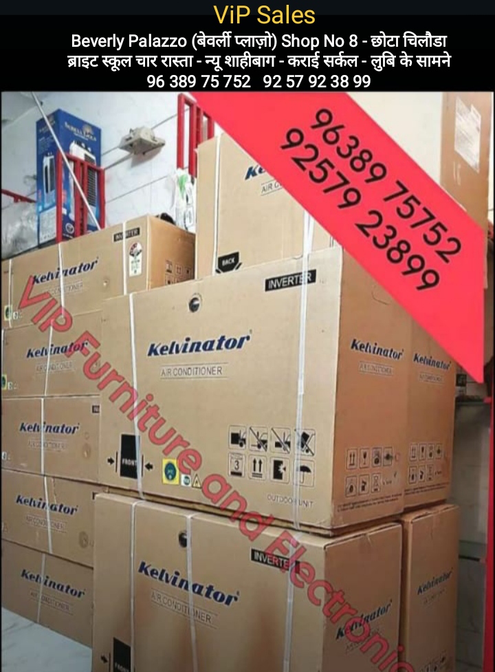 1.5 Ton Kelvinator Company AC with Dual inverter. Copper condenser. Ai model